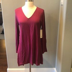 Soft Surroundings Tahira V-neck long sleeve tunic